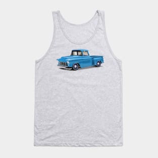 1955 Chevrolet Pickup Classic Truck Light Blue Tank Top